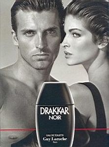 Drakkar noir perfume advert from the 1980s