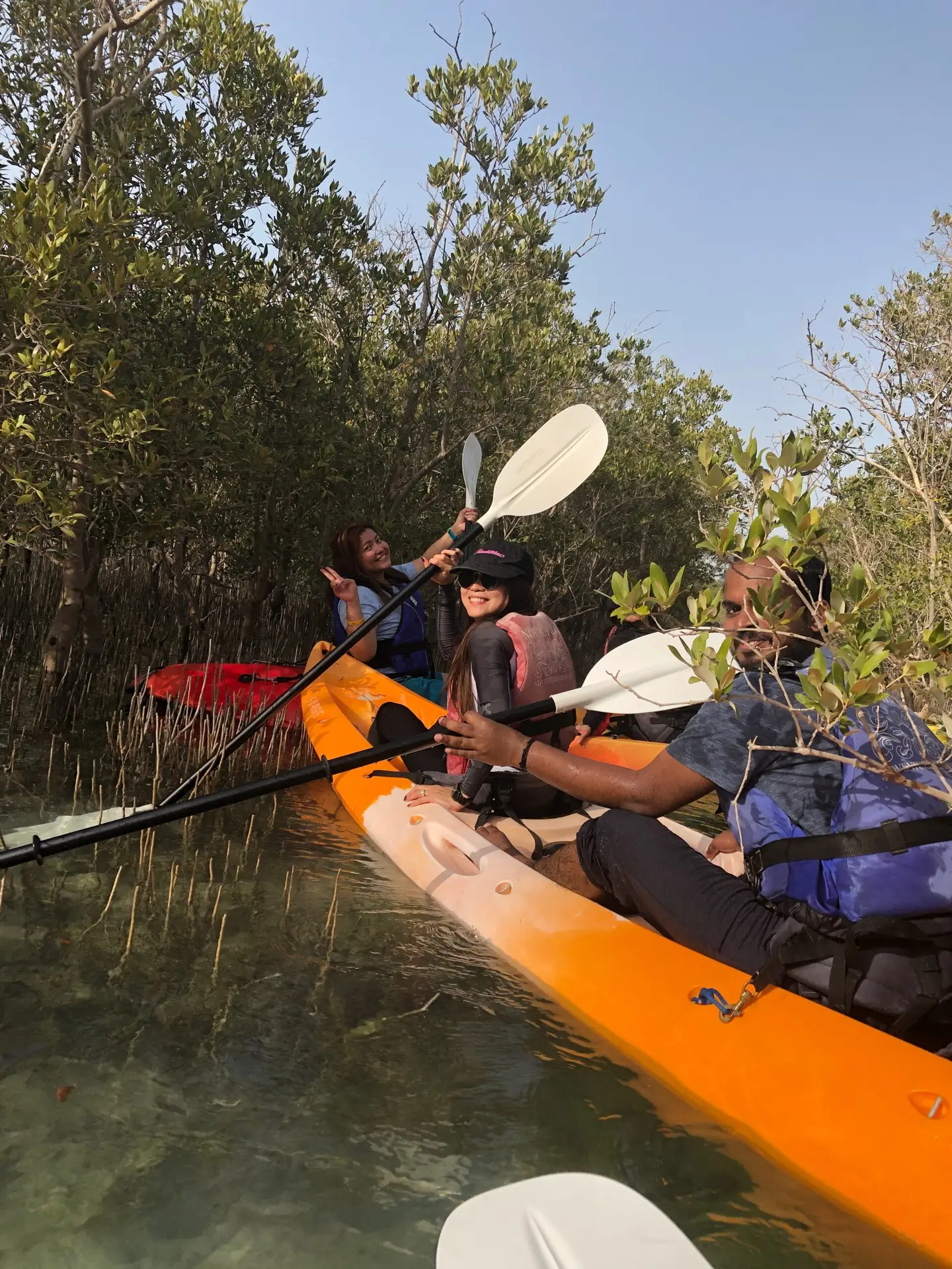 canoeing team building in Abu Dhabi