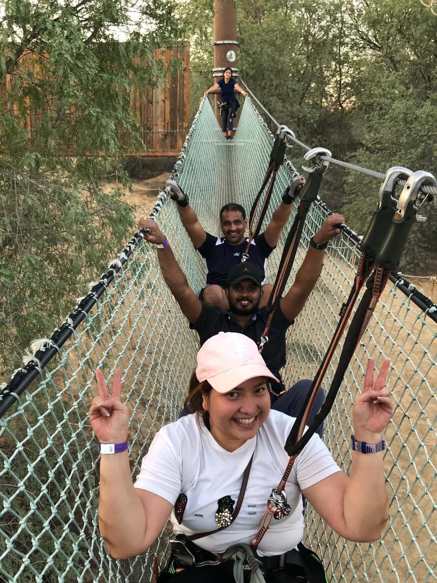 Team building at Aventura park