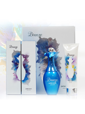 Peter Andre Breeze perfume packaging design