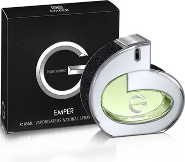 G perfume by Emper leather perfume packaging