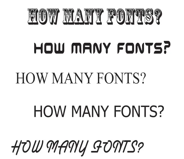 It is important to know how many fonts to use in a design