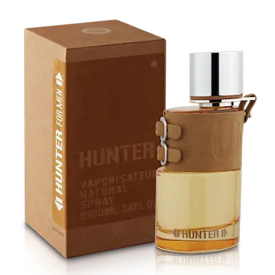 Hunter perfume by Sterling perfumes leather perfume packaging