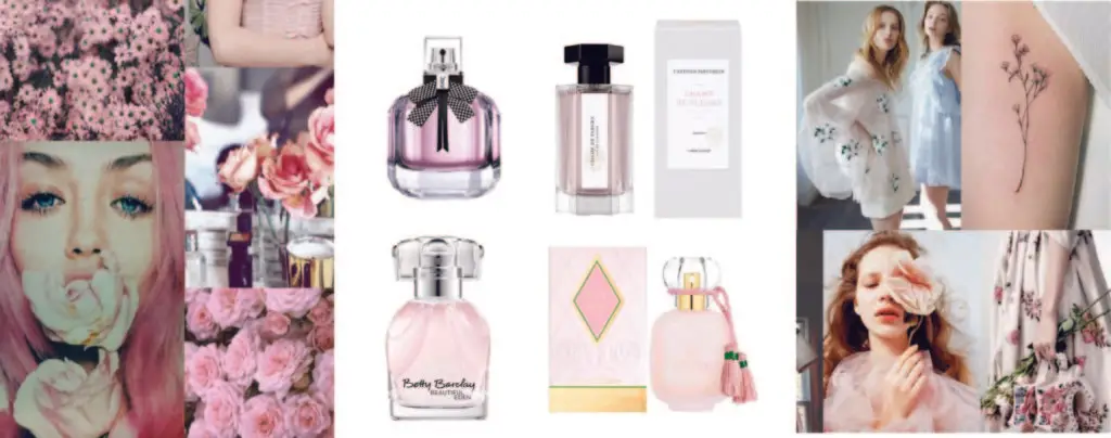 Pink colour is always popular for perfumery