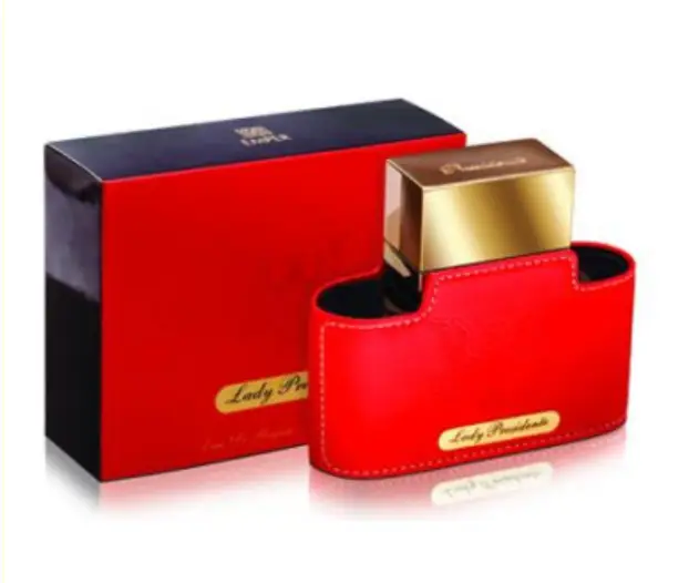 Lady Presidente perfume by emper leather perfume packaging