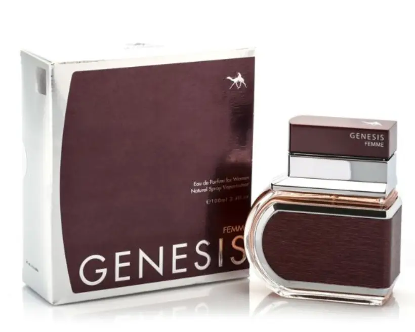 Genesis perfume by Emper leather perfume packaging