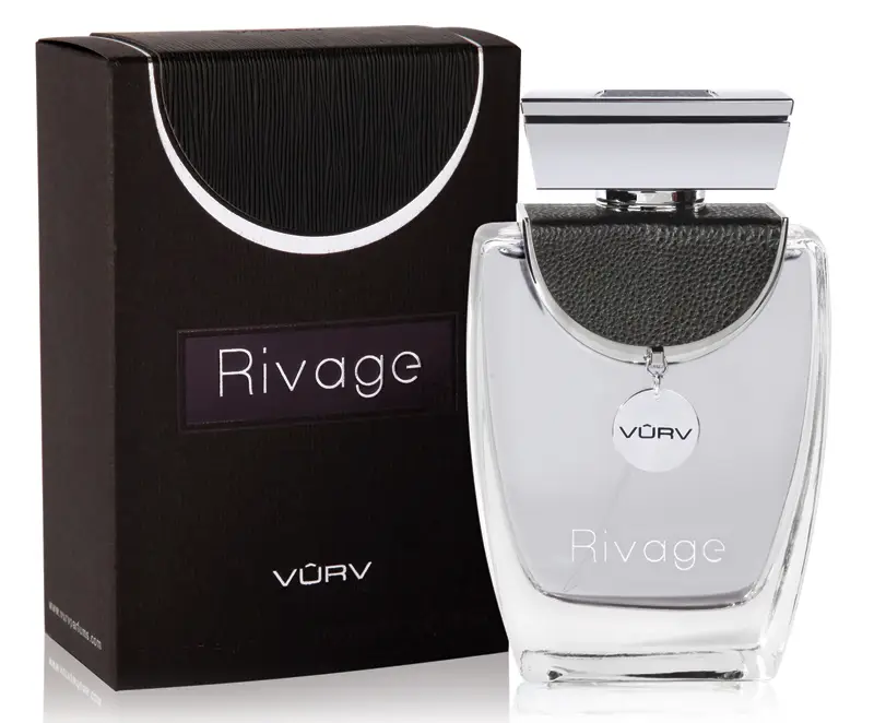 Vurv by Rivage perfume with leather perfume packaging