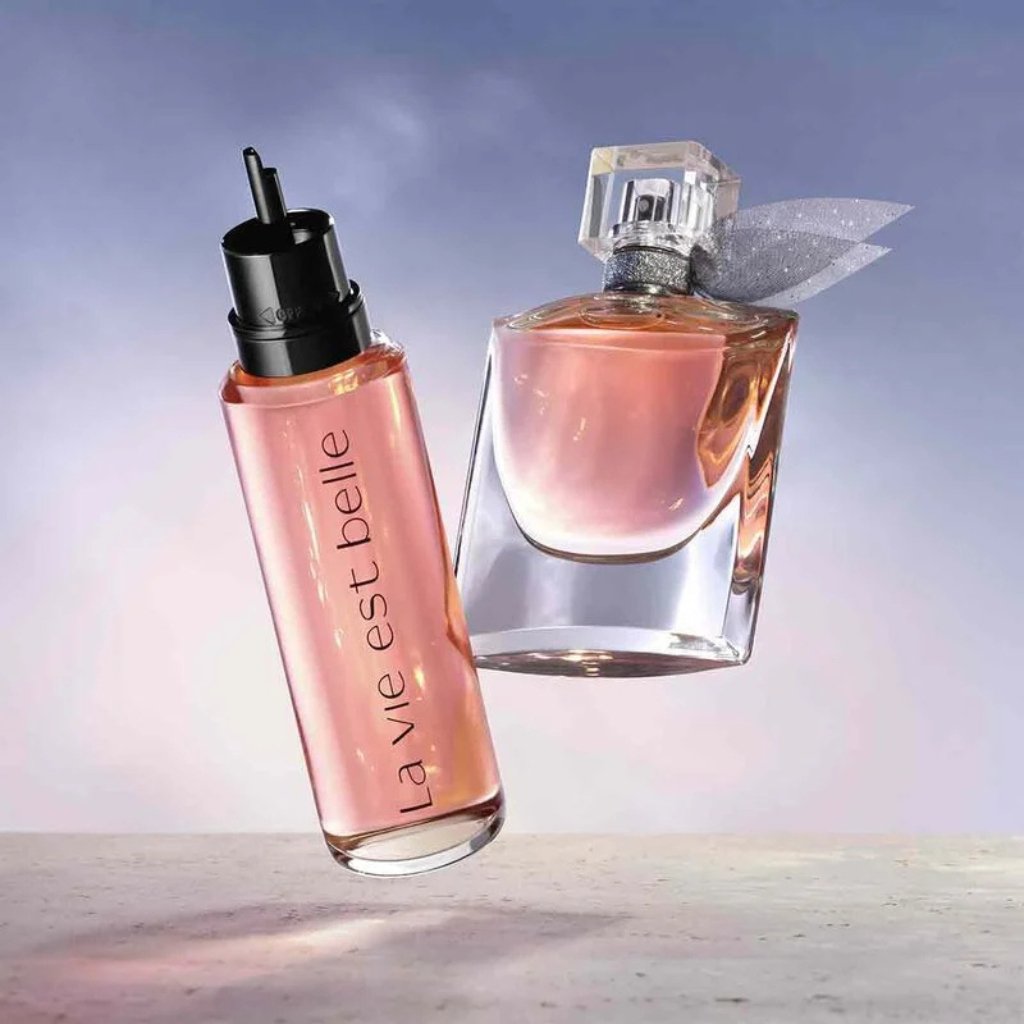 Refillable perfume bottle Lancome la vie est belle