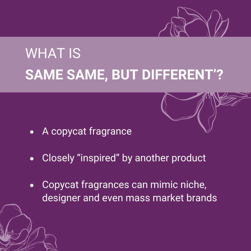 Describing what is same same but different in perfumery