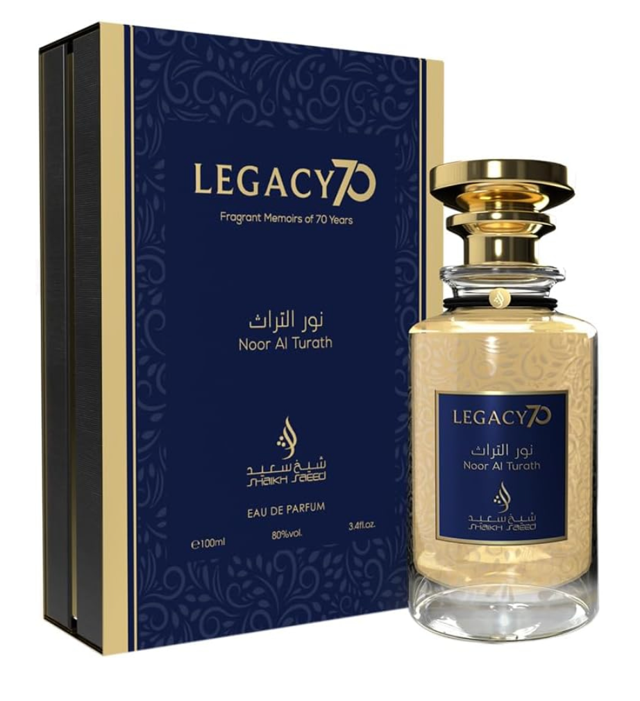 Legacy 70 perfume by Shaikh Mohammed Saeed