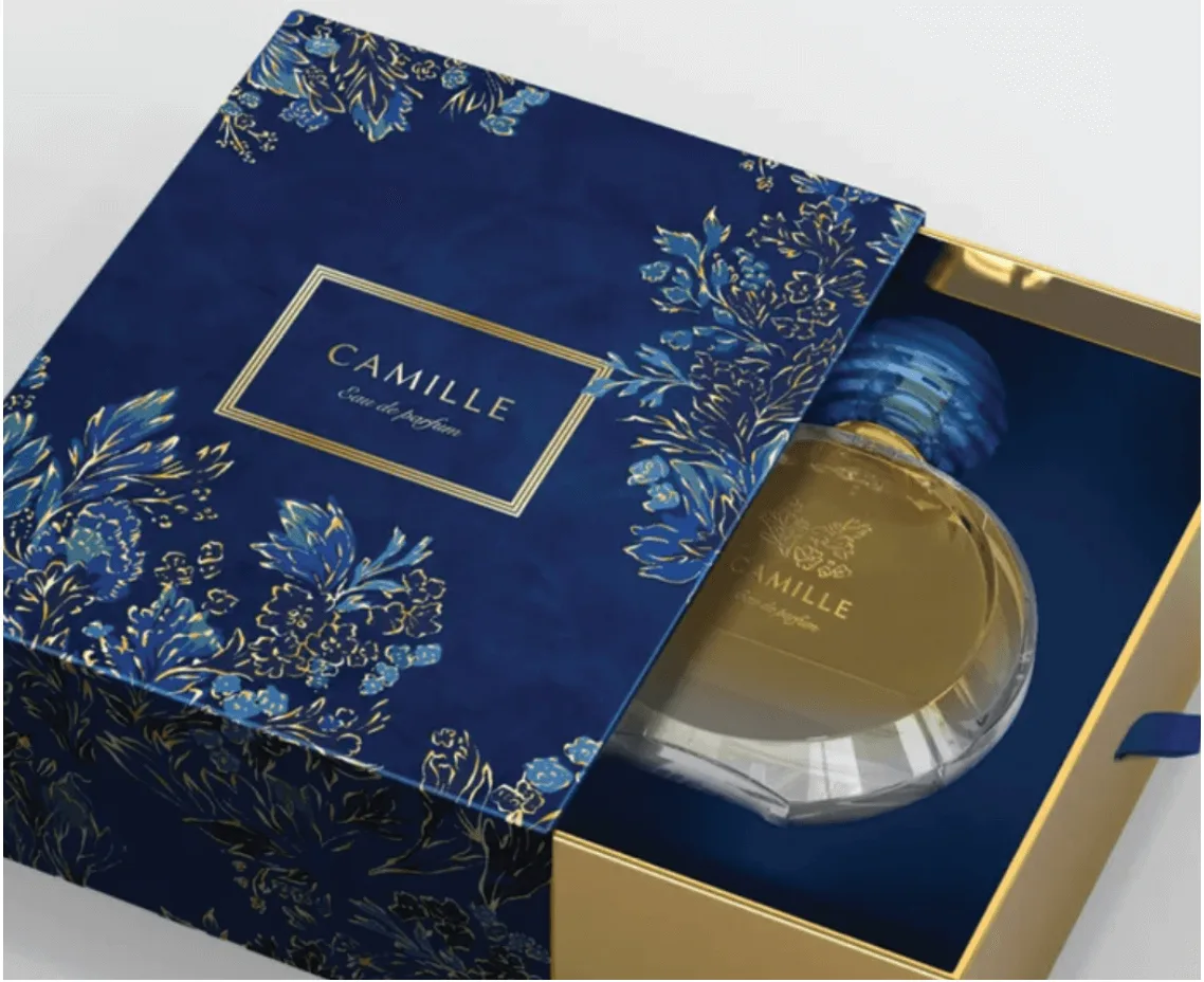 box and bottle of Camille Eau de Parfum