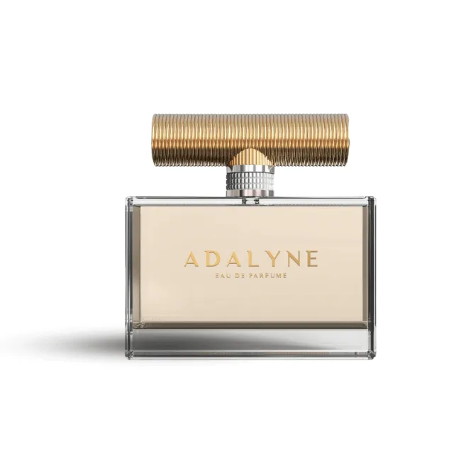 adalyne perfume bottle design by anisha agency