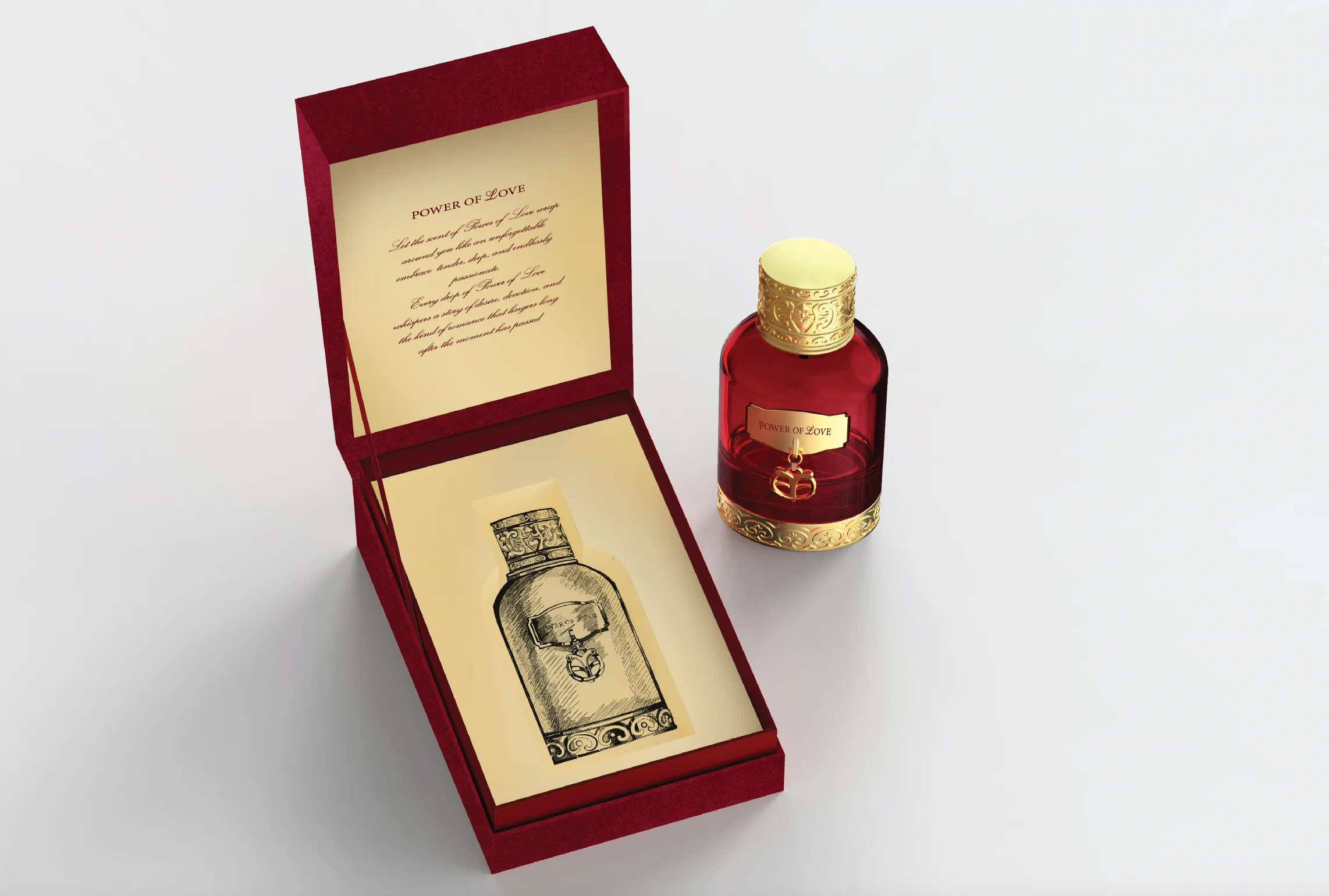 power of love internal box decoration by Anisha international dwc