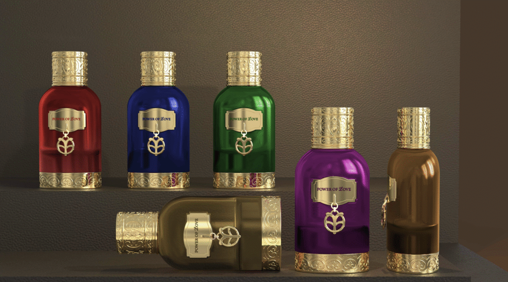 the power of love perfume bottle set