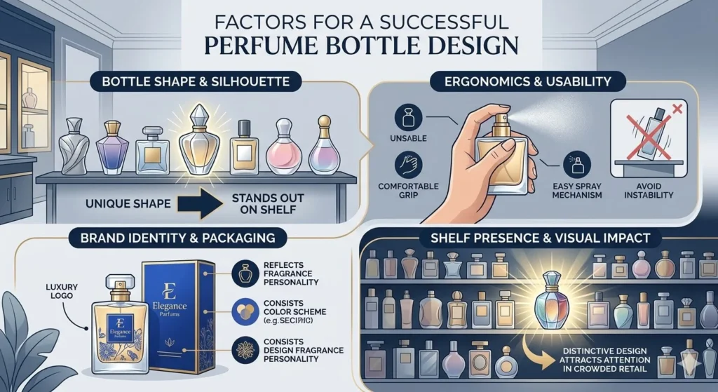 Des emballages réussis pour une marque de parfums de luxe.