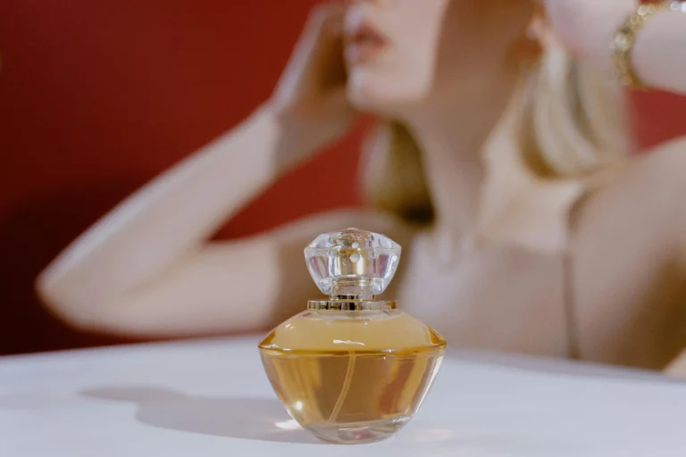 a beautiful perfume bottle by Anisha International