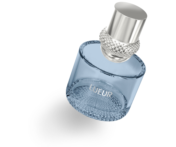 Lueur perfume bottle designed by anisha international