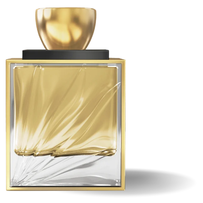 Flacon de parfum Crescent, design par Anisha International