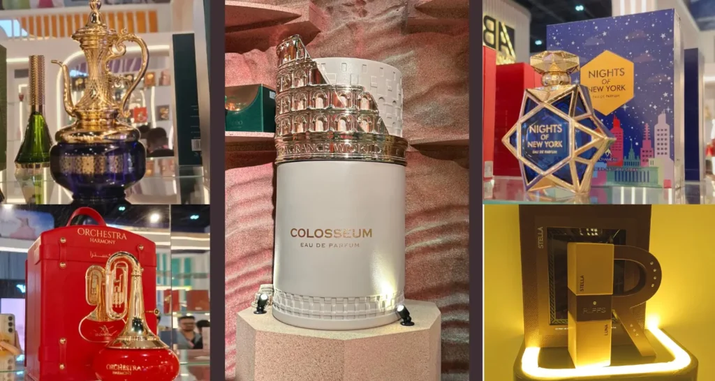 interesting perfume packaging at beautyworld 2025