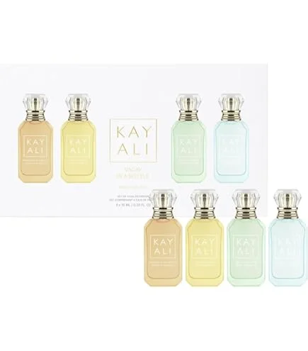 kayali perfume discovery set | perfume packaging trends