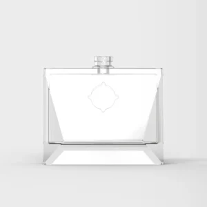 Challenger 100ml heavy glass perfume bottle faceted design