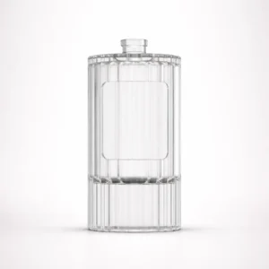 Belle glass perfume bottle side view