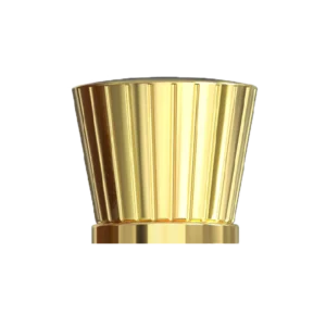 Coeur de Santal zamac perfume cap front view