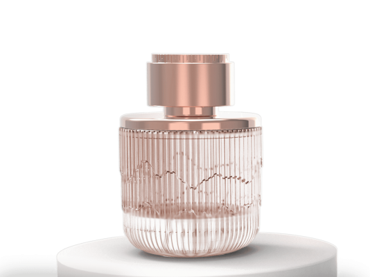 perfume bottle with a distinctive design