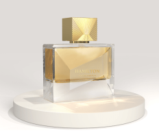 Hamilton Eau de perfume bottle | Stylish Fragrance Packaging from Anisha Perfumes a glass bottle supplier