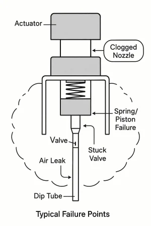 perfume pump failure reasons