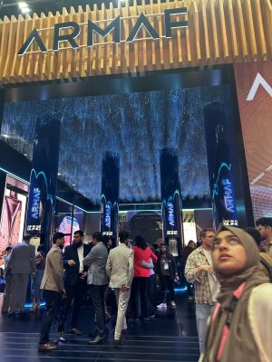 outside the armaf stand at beautyworld dubai 2025