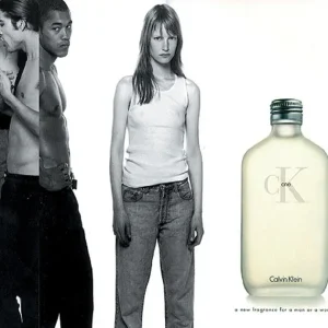 An advert for Calvin Klein CK1 perfume