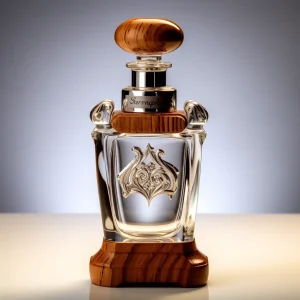 we asked AI to make a perfume bottle with French style and got this!