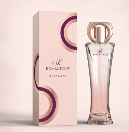 Si Romantique Eau De Parfum Bottle with box by Anisha International dwc