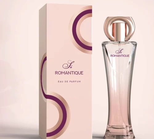 Si Romantique Eau De Parfum Bottle with box by Anisha International dwc